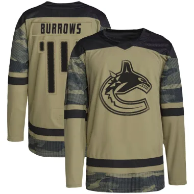 Authentic Alex Burrows Camo Vancouver Canucks Military Appreciation Practice Jersey - Men's