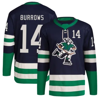 Authentic Alex Burrows Navy Vancouver Canucks Reverse Retro 2.0 Jersey - Youth