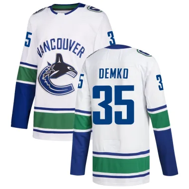 Authentic Thatcher Demko White Vancouver Canucks zied Away Jersey - Men's