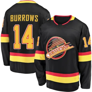Breakaway Alex Burrows Black Vancouver Canucks 2019/20 Flying Skate Premier Jersey - Men's