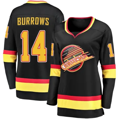 Breakaway Alex Burrows Black Vancouver Canucks 2019/20 Flying Skate Premier Jersey - Women's