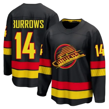 Breakaway Alex Burrows Black Vancouver Canucks Alternate Jersey - Men's