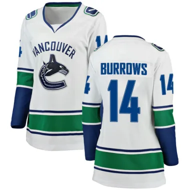 Breakaway Alex Burrows White Vancouver Canucks Away Jersey - Women's