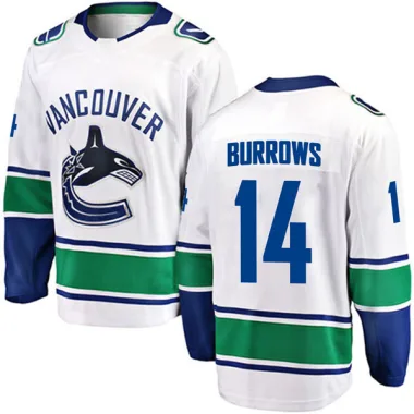 Breakaway Alex Burrows White Vancouver Canucks Away Jersey - Youth