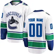 Breakaway Custom White Vancouver Canucks Away Jersey - Youth